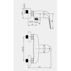 Sprchová baterie NICA-12