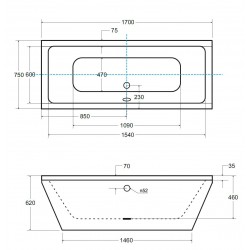 Volně stojící vana VERA