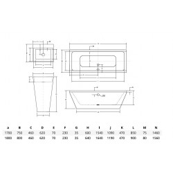 Volně stojící vana VERA