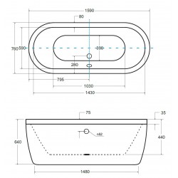 Volně stojící vana VICTORIA