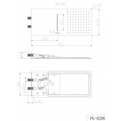 Hlavová sprcha STROMBOLI SLIM
