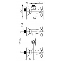 Sprchová baterie VENEZIA V-12