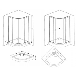Sprchový kout BILBAO