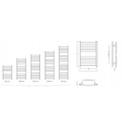 Koupelnový radiátor AMBRA R