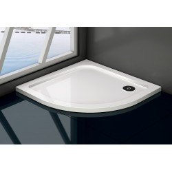 SET čtvrtkruhový kout MURO + vanička z litého mramoru