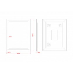 Zrkadlo s osvetlením Linea