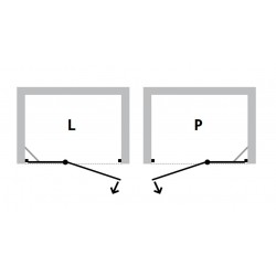 Bezrámové sprchové dveře VIVA 195D