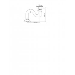 Vanový sifon s přepadem Click-Clack