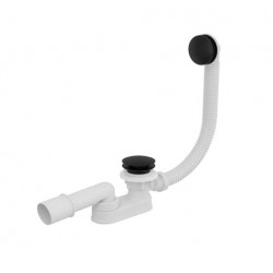 Vanový sifon Click-Clack s přepadem černý