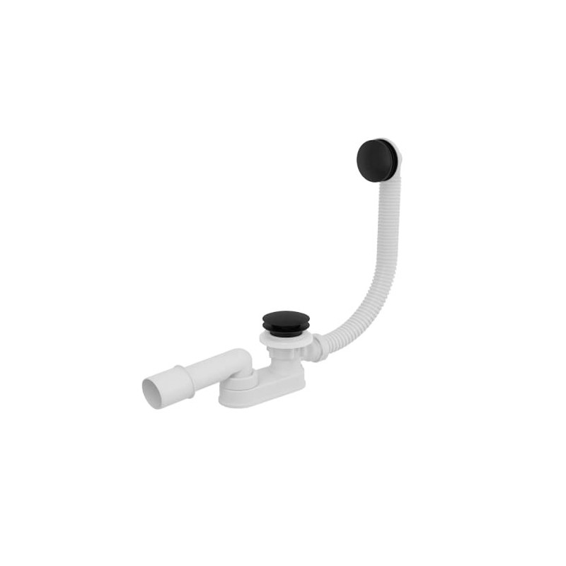 Vanový sifon Click-Clack s přepadem černý