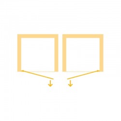 Bezrámové sprchové dveře VIVA 195D