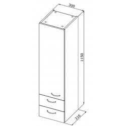 Boční vysoká skříňka "C" VIKY