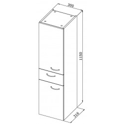 Boční vysoká skříňka "D" VIKY