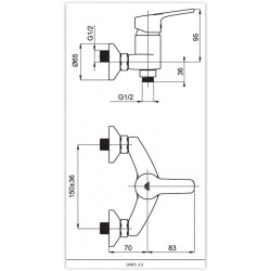 Baterie Olsen Spa Uno 12 bílá barva