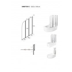 Vaňová zástena AMBITION 3