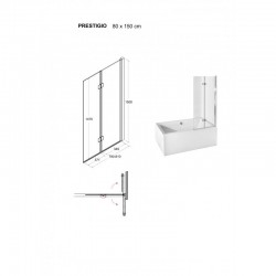 Vaňová zástena PRESTIGIO