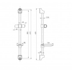 Sprchový set BORA bez příslušenství