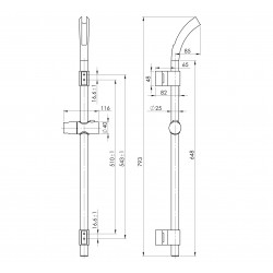 Sprchový set RUBINETA AMADEUS s příslušenstvím