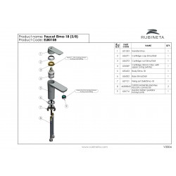 Umývadlová stojanková vodovodná batéria ELMA-18