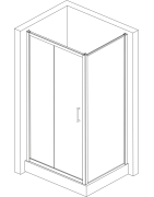 obdĺžnikové  sprchové kúty