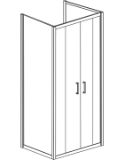 Sprchovací kút do priestoru