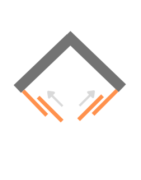 Posuvné dveře - rohový vstup