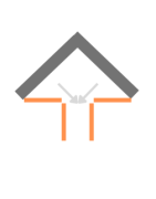 Skládací dveře - rohový vstup