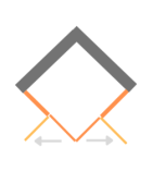 Dveře otočné - rohový vstup